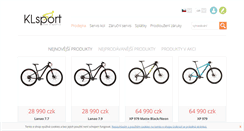 Desktop Screenshot of kl-sport.cz