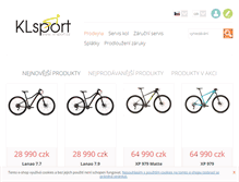 Tablet Screenshot of kl-sport.cz
